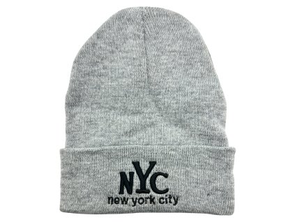 Pletená čepice šedá DZ-12