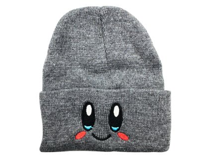 Pletená čepice tmavě šedá DZ-9