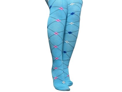 Dámské bavlněné nadkolenky modré 7007.01