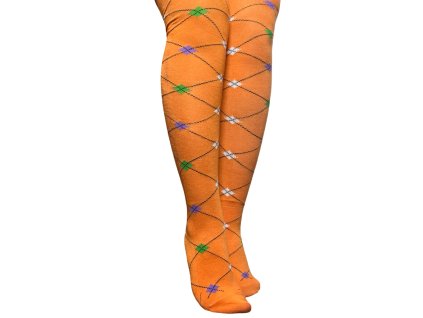 Dámské bavlněné nadkolenky oranžové 7007.01