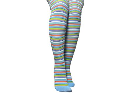 Dámské bavlněné nadkolenky modré 7007.02