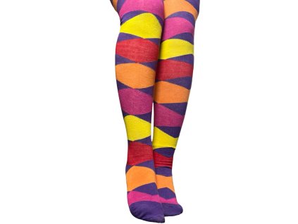 Dámské bavlněné nadkolenky fialové 7007.03