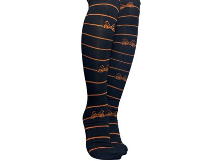 Dámské bavlněné nadkolenky černé 7007.05