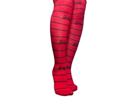 Dámské bavlněné nadkolenky červené 7007.05