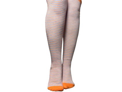 Dámské bavlněné nadkolenky oranžové 7007.06