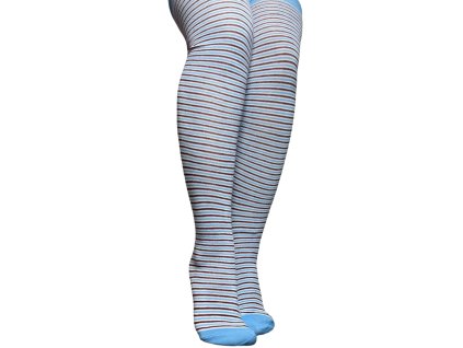 Dámské bavlněné nadkolenky modré 7007.06