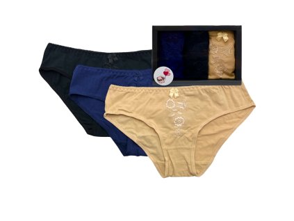 SET 3ks - Kalhotky v dárkové krabičce 7501-4