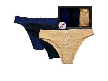 SET 3ks - Kalhotky v dárkové krabičce 7501-5