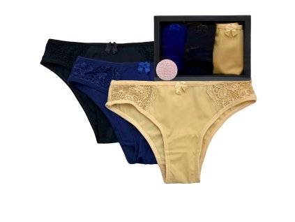 SET 3ks - Kalhotky v dárkové krabičce 7505