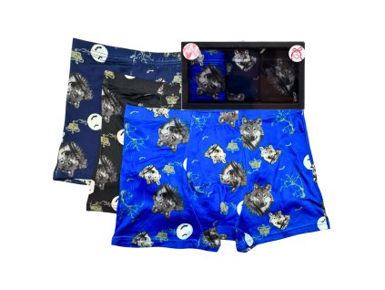 SET 3ks - Boxer šortky v dárkové krabičce 5171