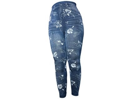 Dámské bambusové legíny modré BH80-3.02