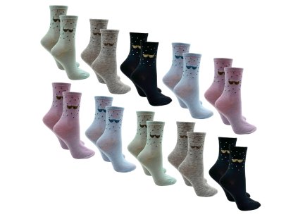 SET 10 Párů - Bavlněné ponožky CZ-5809