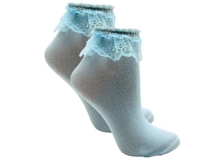Dívčí bavlněné ponožky modré D9012