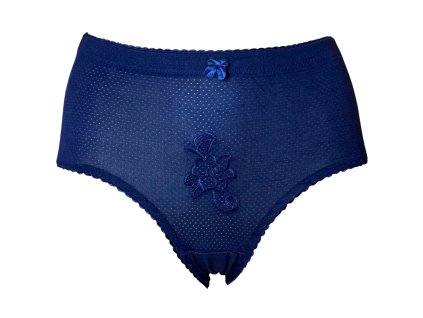 Dámské elastické kalhotky modré 732