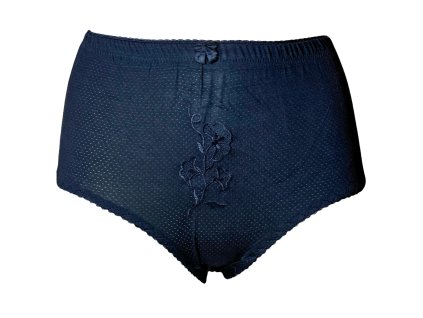 Dámské elastické kalhotky černé 730