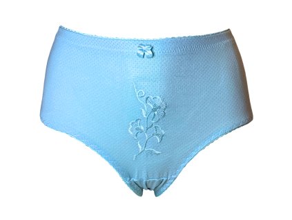 Dámské elastické kalhotky světle modré 730