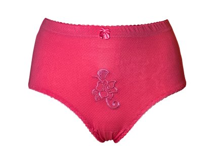 Dámské elastické kalhotky červené 730