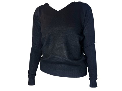 Dámský svetr černý 7113