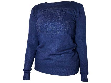 Dámský svetr modrý 7105