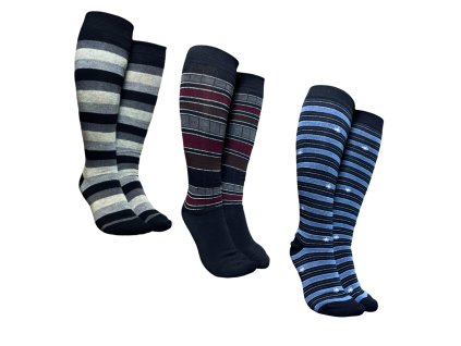 SET 3 Páry - Bavlněné podkolenky 8633.01