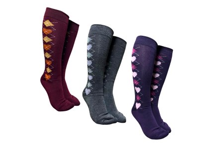 SET 3 Páry - Bavlněné podkolenky 8633.04