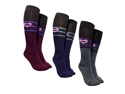 SET 3 Páry - Bavlněné podkolenky 8633.07