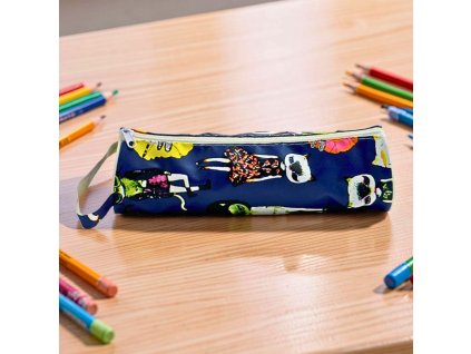 Penál tmavě modrý 6118