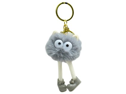 Plyšová klíčenka šedá 0828-2