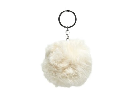 Plyšová klíčenka bílá 0828-4