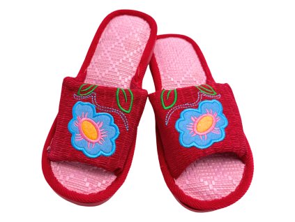 Dámské bačkory červené K05