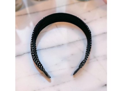 Čelenka do vlasů černá 24447