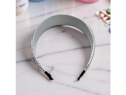 Čelenka do vlasů bílá 24490