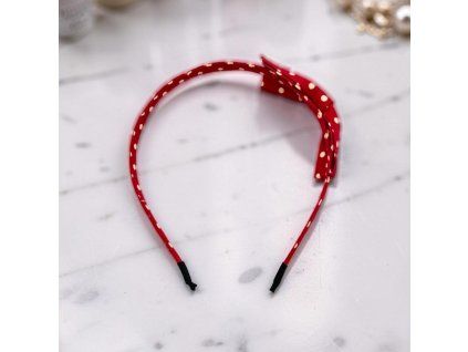Čelenka do vlasů červená 23172