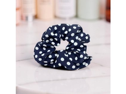 Scrunchie gumička do vlasů modrá 0006