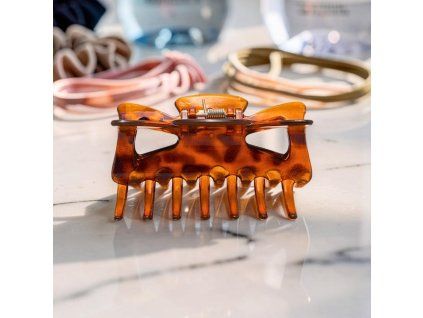 Skřipec do vlasů hnědý 0018