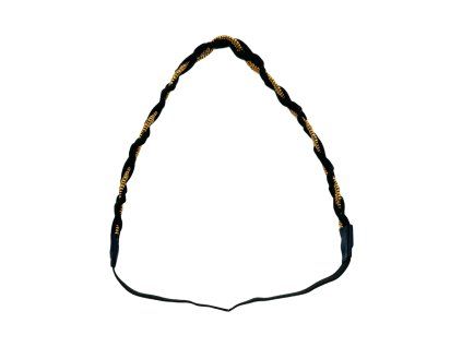 Elastická čelenka do vlasů černo-hnědá 21526