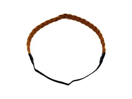 Elastická čelenka do vlasů hnědá 21520