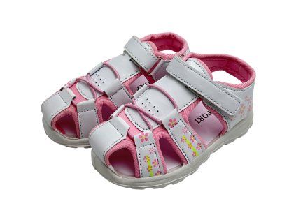 Dětské sandály bílé 1101