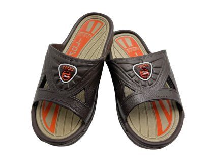 Dětské pantofle hnědé 968