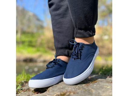 Dámské plátěné tenisky modré CF-53