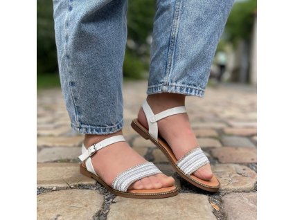 Dámské sandály bílé SP02-2