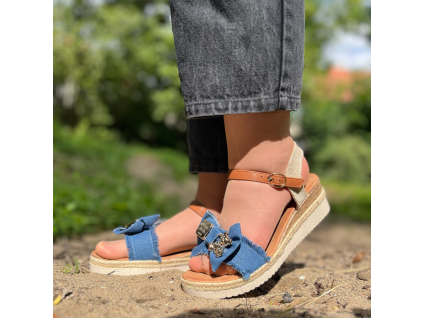 Dámské sandály světle modré 2640-2