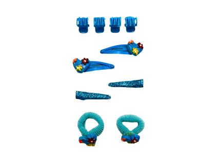 Sada vlasových doplňků modrá 009