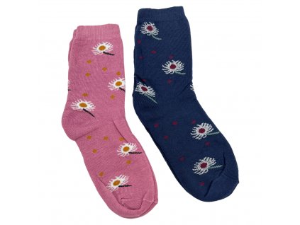 SET 2 páry - Bavlněné thermo ponožky 5006