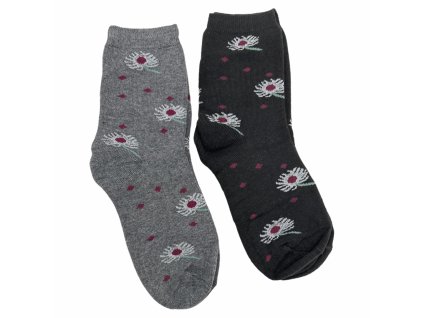 SET 2 páry - Bavlněné thermo ponožky 5006