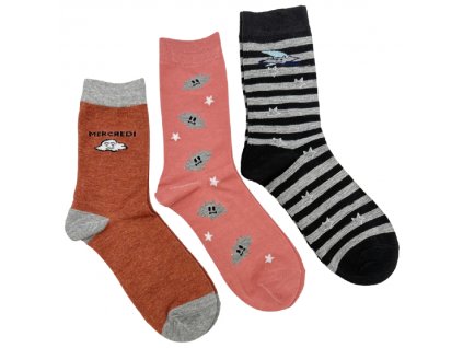 SET 3 páry - Bavlněné ponožky