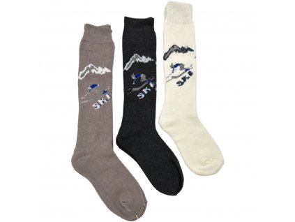 SET 3 páry - Vlněné ponožky