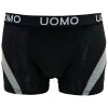 Pánské bavlněné boxer šortky černé 6067
