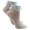 Dívčí bavlněné ponožky bílo-modré D9012