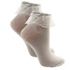 Dívčí bavlněné ponožky bílé D9012